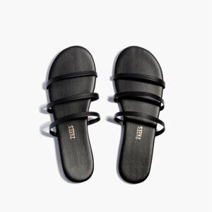 TKEES Emma Sandals in Black, Size 6 NWT
